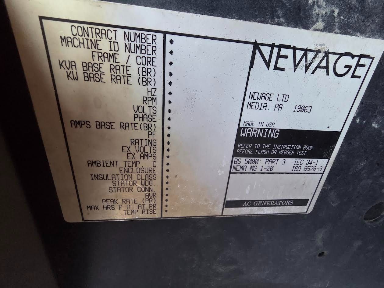800 KW Cummins, diesel generator set, 347/600 Volts, 3-phase, 1220 HP @ 1800 RPM, QSK23-G7 NR2 engine, 2008 - Image 6