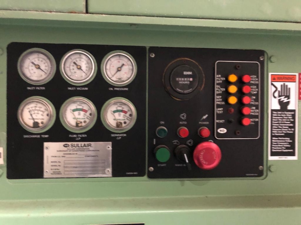 1340 cfm, Sullair #VS25-75 water cooled, rotary screw vacuum pump system, 480 V., 75 HP - Image 2