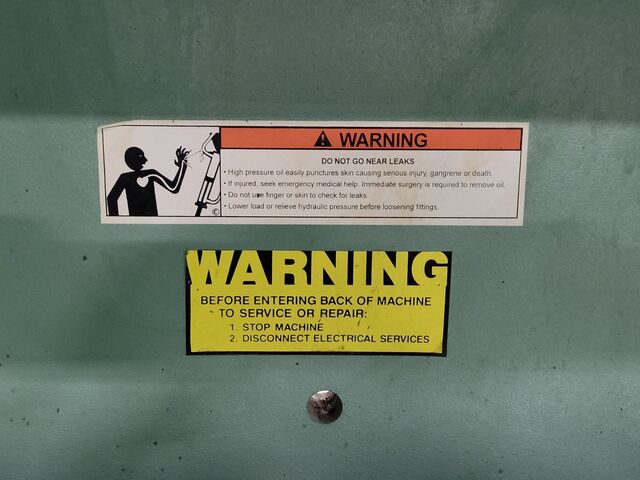 70 Ton, Betenbender #6-70T, hydraulic press brake, 6' overall, 72" between housing, 8" stroke, 4-way die & - Image 9