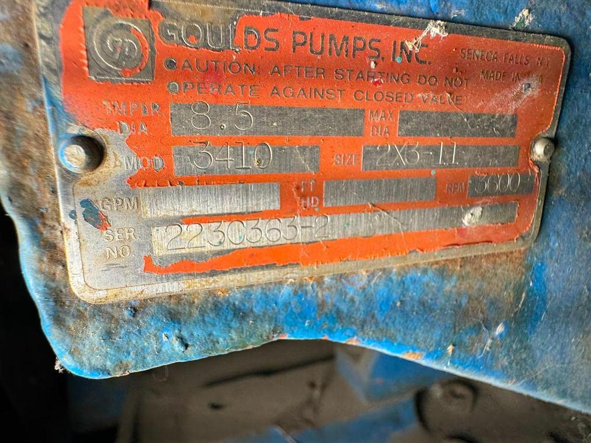Goulds #3410, Split Case Pump w/ Motor, 3600 RPM, 575 Volt, 2x3-11 - Image 9
