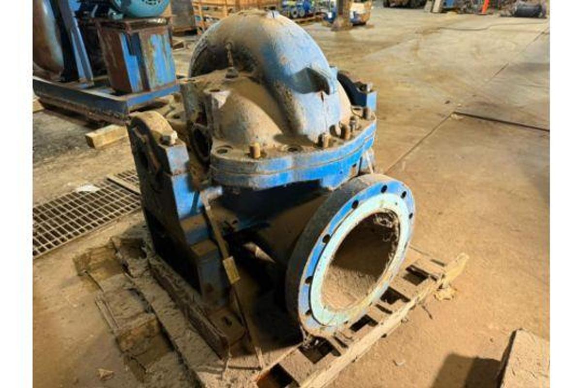 8000 GPM @ 570' TDH, Goulds #3410, Split Case Pump, 250 psi, 316 Stainless Steel - Image 1