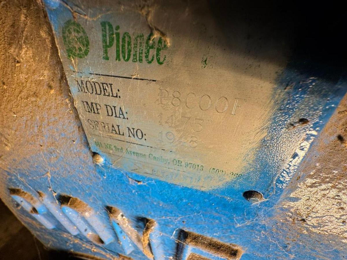 5283 GPM @ 394' TDH, Pioneer #P8C00F, Centrifugal Trash Pump w/ Motor, 50 HP, 1180 RPM, 575 Volt, 46.5 amps - Image 5