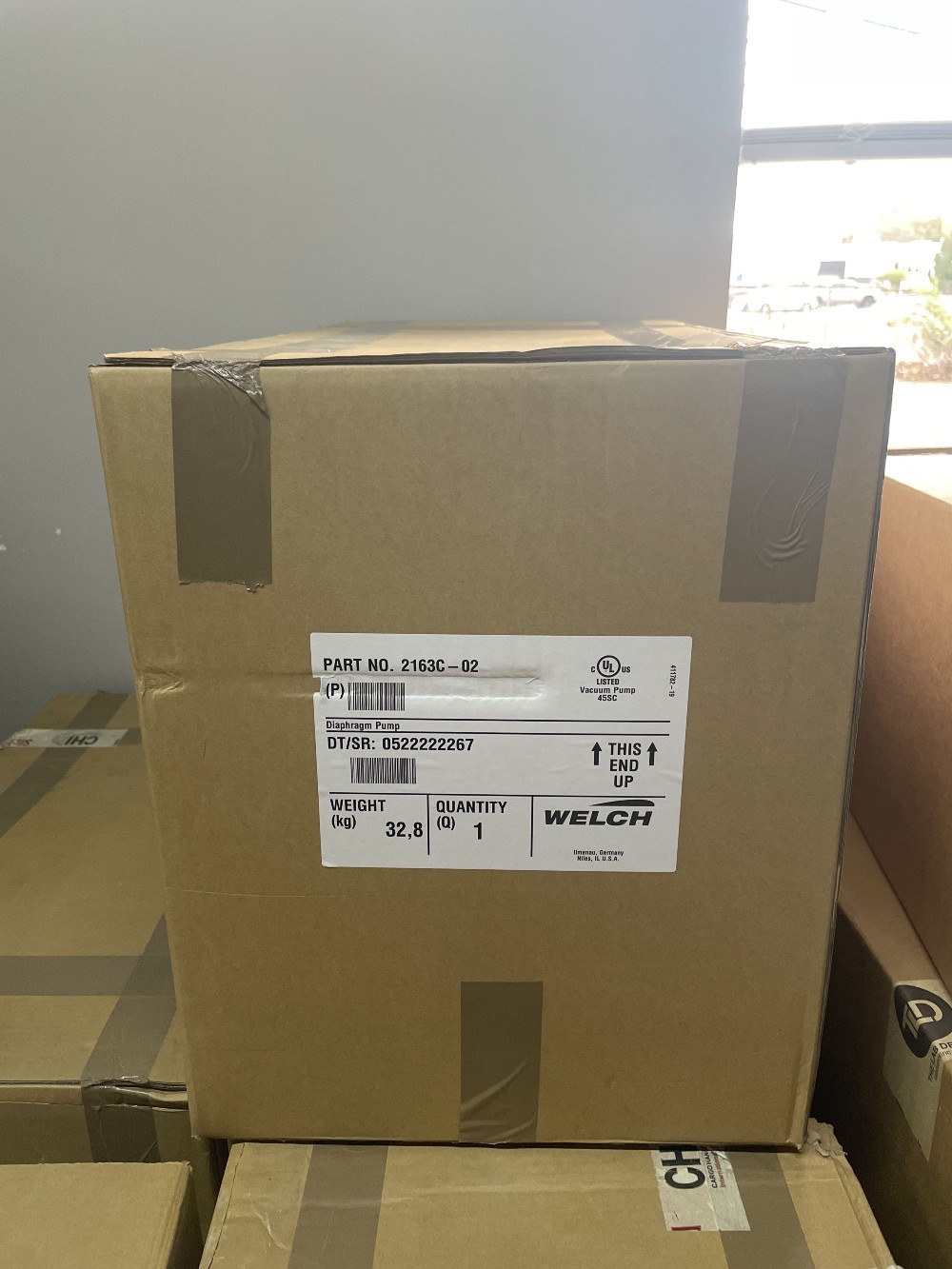 2.3 CFM, Welch #2163C-02 - 230V 50/60 Hz Single Phase Diaphragm Vacuum Pump - Image 3