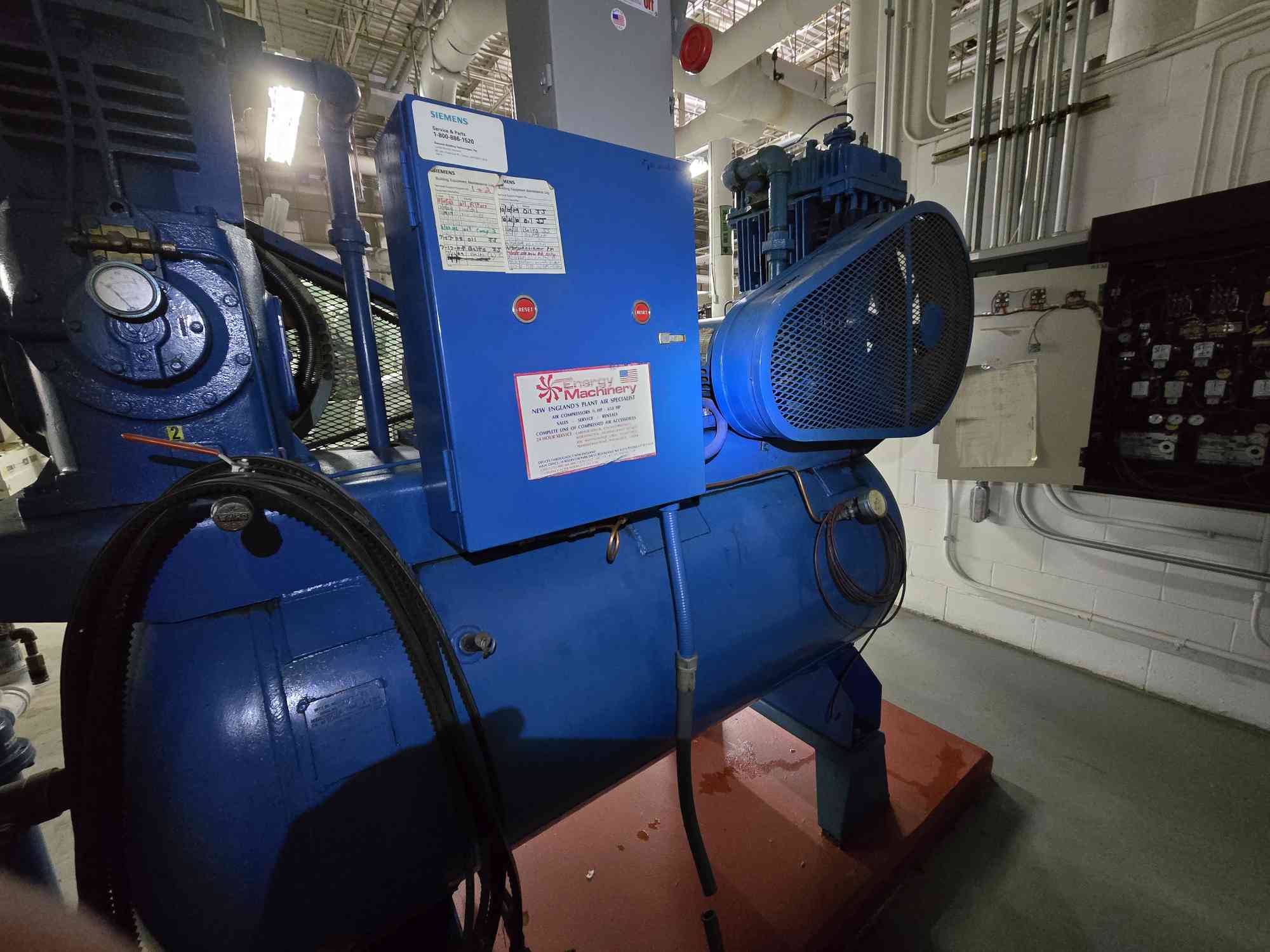15 HP, Quincy #3500BB1, Air Compressor, Baldor Motor, 100 Gallon, 200 psi - Image 1