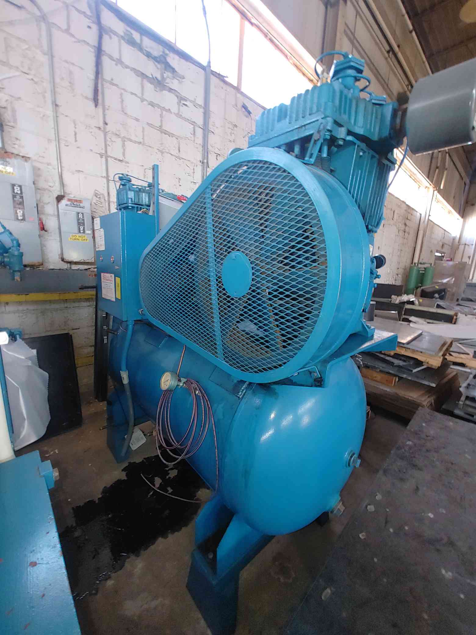 15 HP, Quincy #3500BB1, Air Compressor, Baldor Motor, 100 Gallon, 200 psi - Image 9