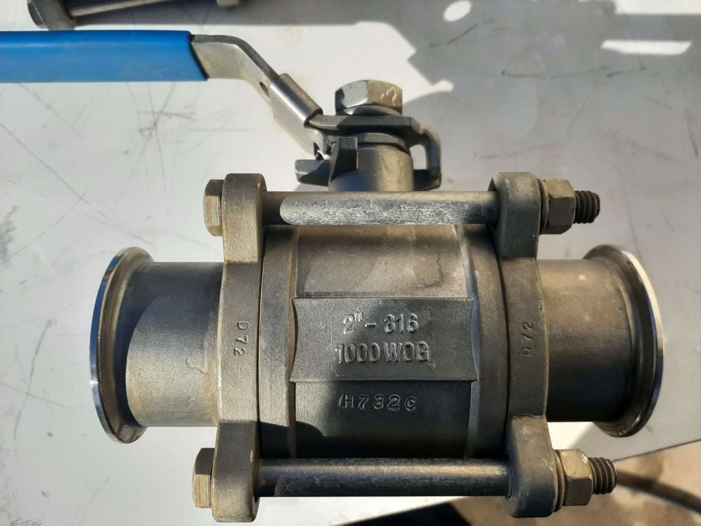 2" Ladish, Stainless Steel Ball Valves, 2-Way Tri-clamp, 1000 psi, Lot of (5 available) - Image 4