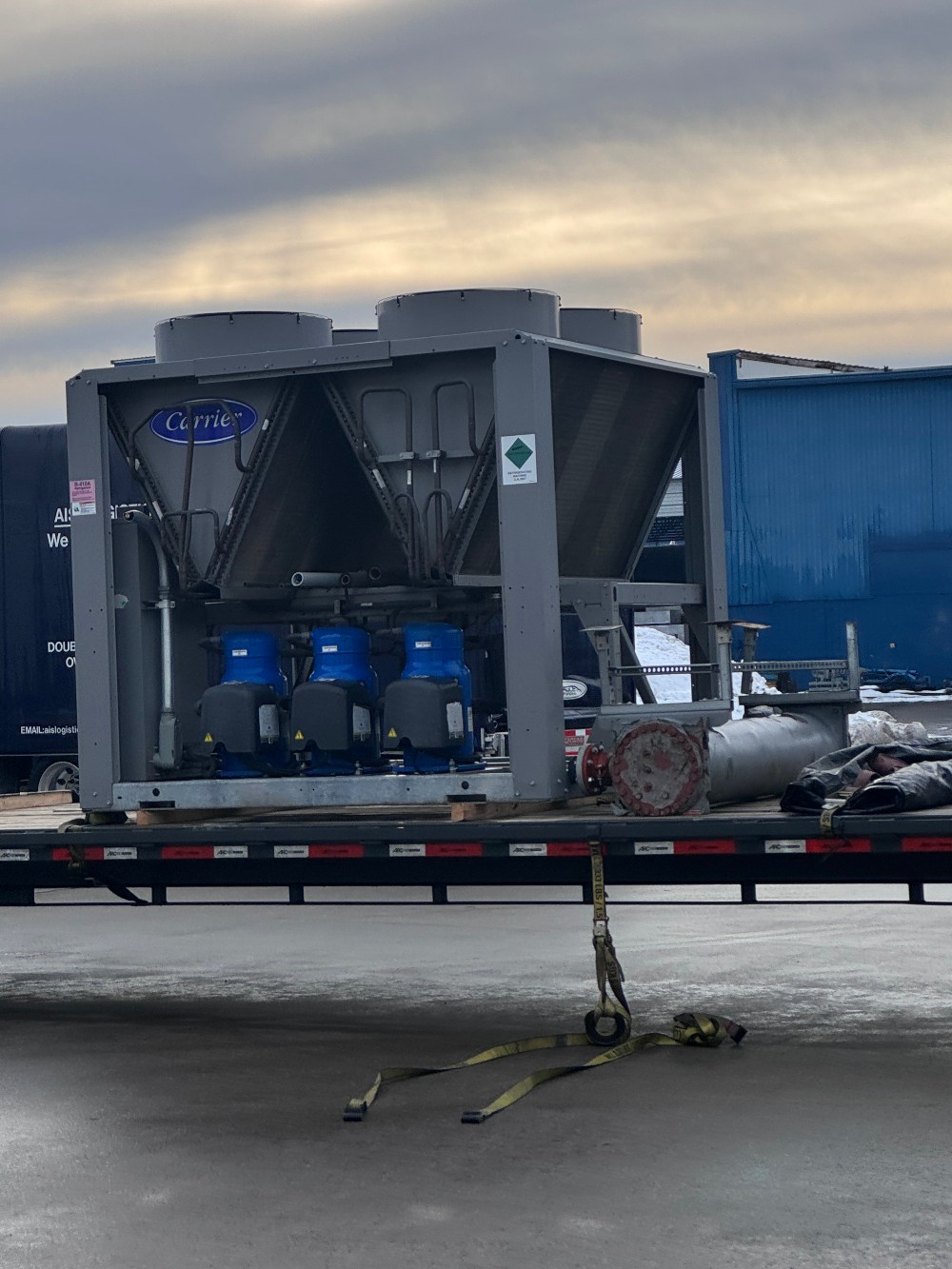 60 Ton, Carrier #30RB0606, air-cooled liquid chiller, commerical, 460 V., R-410A - Image 3