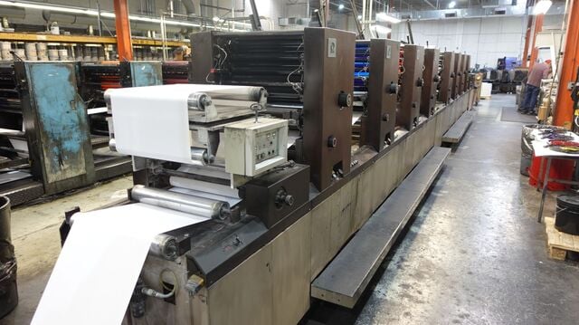 Diddie Glaser #ML, Web Offset Press, 8 color, 20.5" Web Width, 22" variable cutoff, 1992 - Image 4