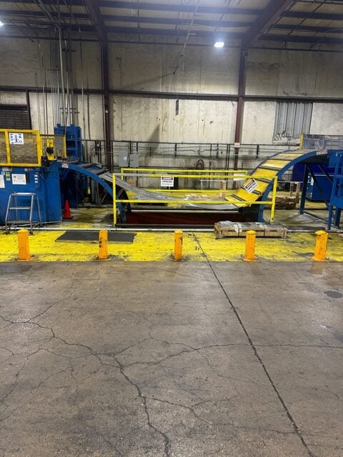 60" Red Bud / Red Bud Voss cut to length line, uncoiler, leveler, edge trimmer, feed, shear, stacker, 1999 - Image 7