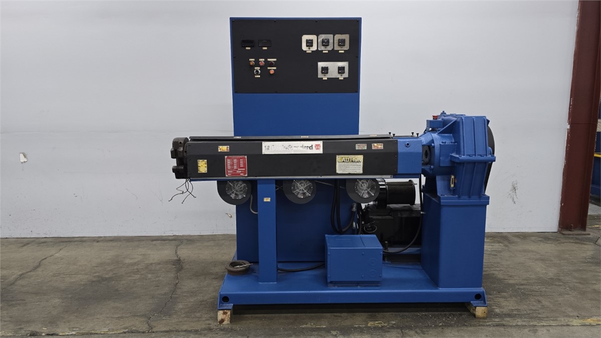 2.5" Davis Standard #DS2.5MS, extruder, 24:1 L/D, Air Cooled, 40 HP DC motor, 1985 - Image 1