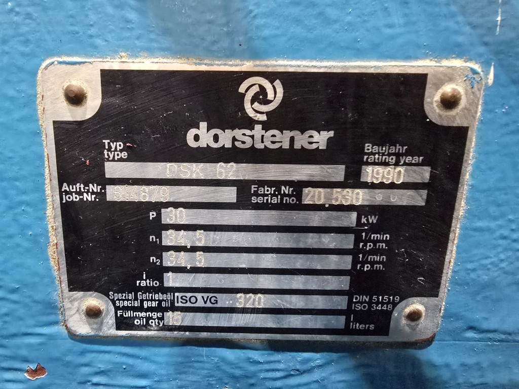 2.44" Maplan #DSK62, counter rotating conical twin screw extruder, 40 HP, 1990 - Image 6