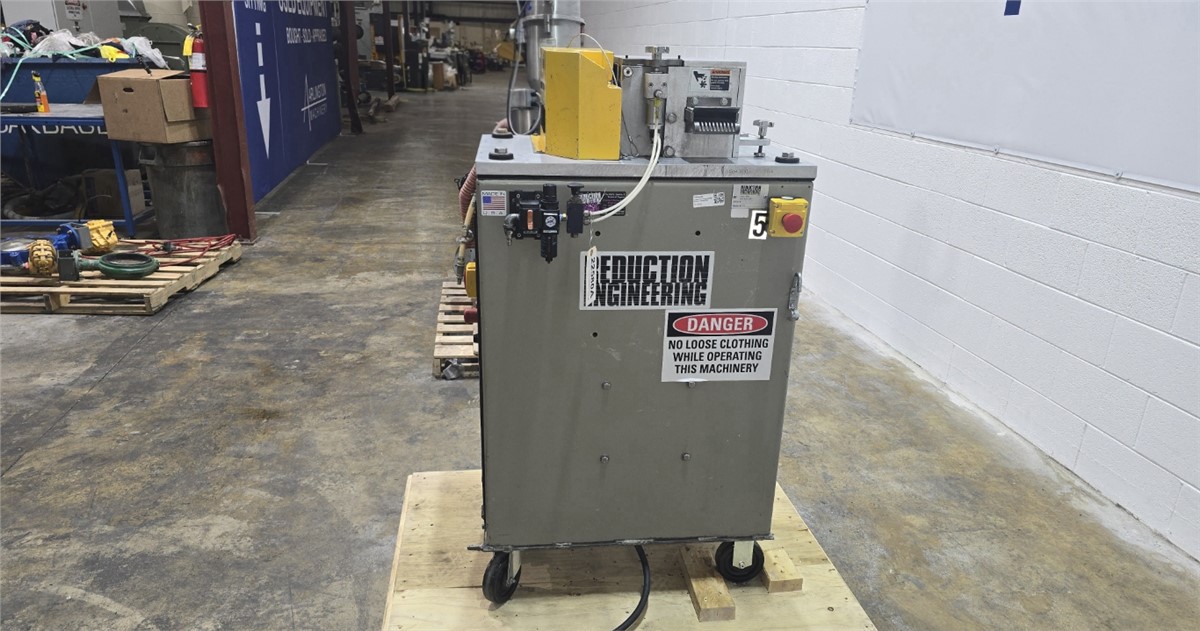 4" Scheer, reduction engineering pelletizer, 6" blade diameter, 20 blade helical rotor, 46" infeed height - Image 4