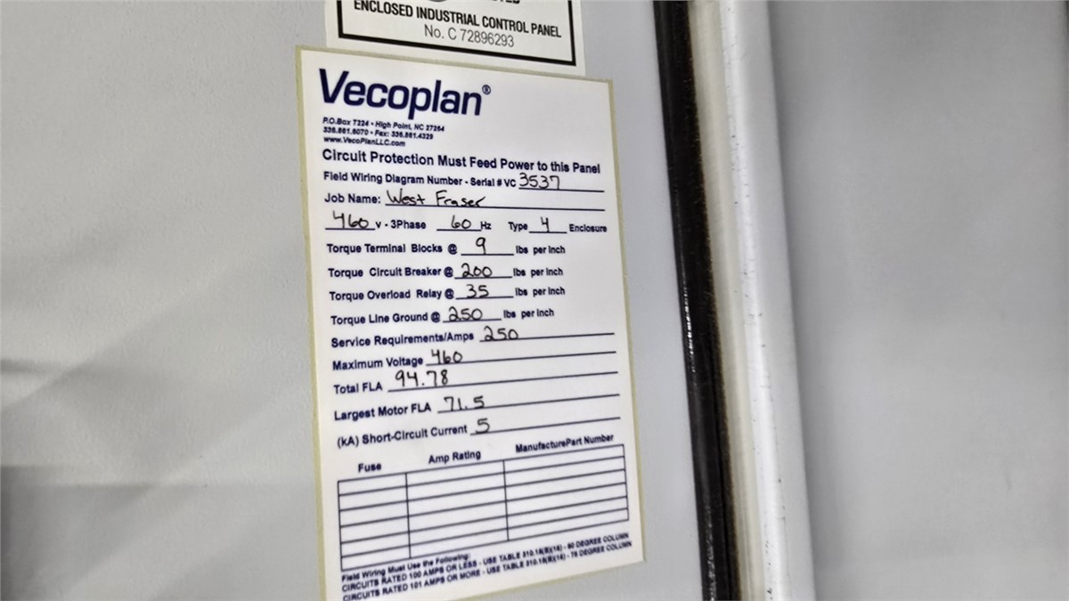 Vecoplan #VAZ1100-XL-XR, 42" x 52" single shaft shredder, 60 HP, 2018 - Image 7