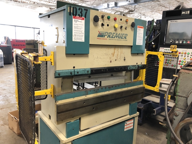 25 Ton, Premier #425-2, CNC hydraulic press brake, 4' overall, 30" between housing, 4" stroke, 4" throat, 1997 - Image 1