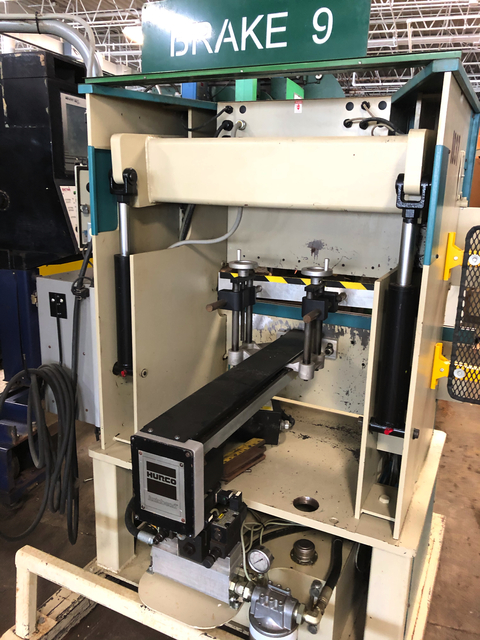 25 Ton, Premier #425-2, CNC hydraulic press brake, 4' overall, 30" between housing, 4" stroke, 4" throat, 1997 - Image 2