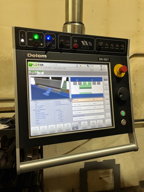 66 Ton, Adira #PA6020-Hexa-C, CNC press brake, 6' overall, 61" between housing, 10.2"stroke, 15.78"throat - Image 3