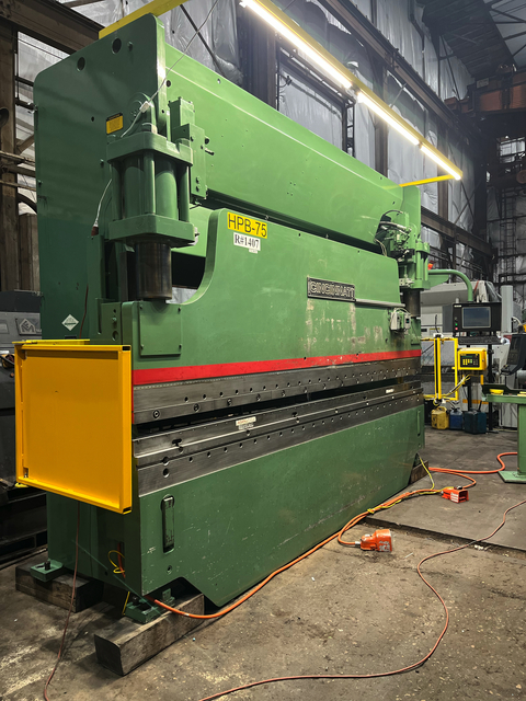 175 Ton, Cincinnati #175AF12 Autoform, CNC hydraulic press brake, 14' overall, 150-1/2" between housing, 10" - Image 1