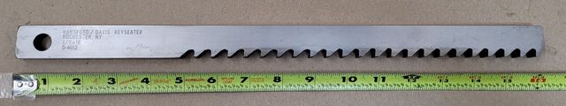 1/2" x 16" Hansford Davis #D-4012, keyseater broach - Image 1