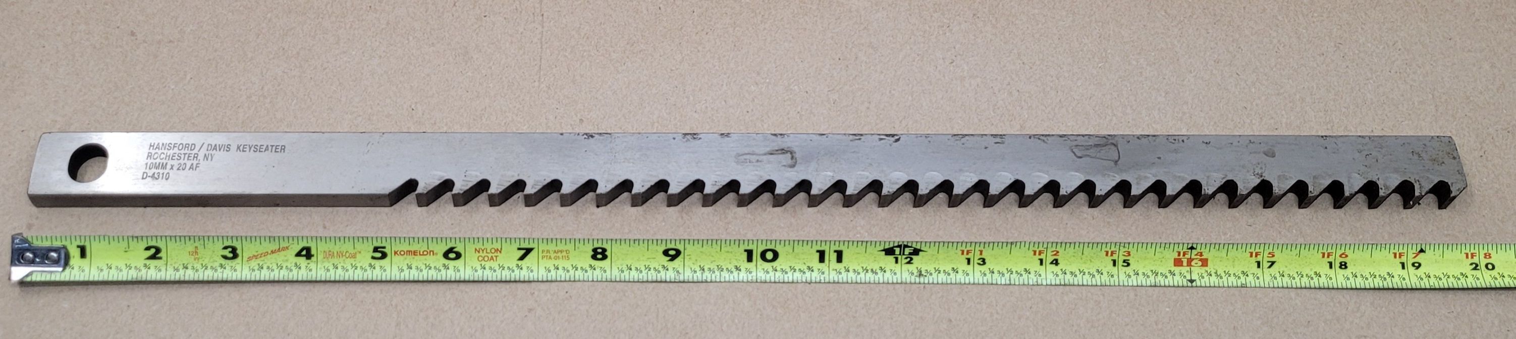 .39" x 20" Hansford Davis #D-4310, keyseater - Image 3
