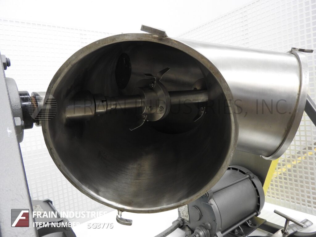 1.6 cu.ft. Patterson, Stainless Steel twin shell mixer, enclosed inside safety cage guarding - Image 2