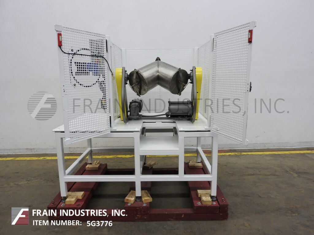 1.6 cu.ft. Patterson, Stainless Steel twin shell mixer, enclosed inside safety cage guarding - Image 3