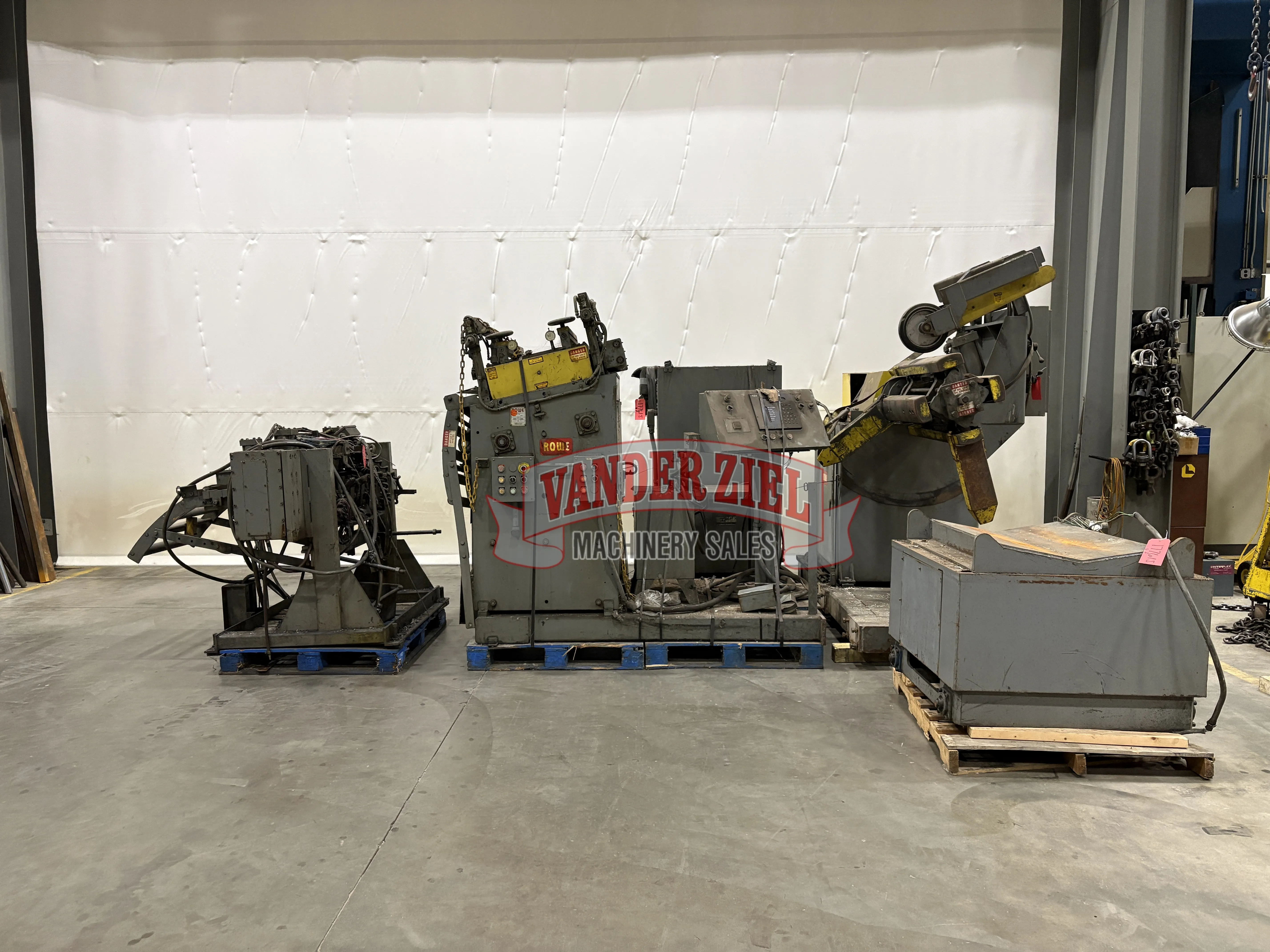 Rowe, Coil Equipment, Coil Straightener B-30, 0.065" max. thickness, Coil Line included, 440 Volt Electrical - Image 1