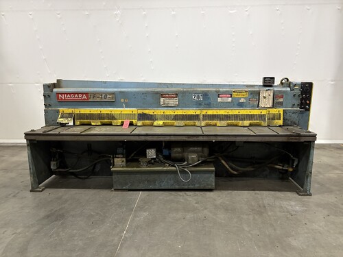 1/4" x 10' Niagara #IF-10-1/4, Mechanical Power Squaring Shear, 24 SPM, 36" back gauge, 15 HP - Image 1