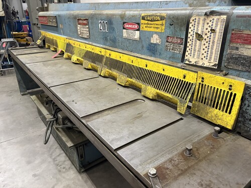 1/4" x 10' Niagara #IF-10-1/4, Mechanical Power Squaring Shear, 24 SPM, 36" back gauge, 15 HP - Image 10