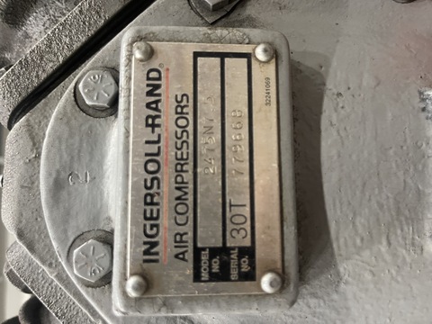 Ingersoll Rand #T30, Air Compressor, Vertical Receiver Tank, 7.5 HP, 3PH - Image 5