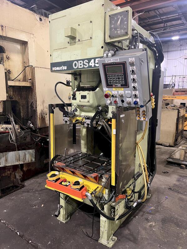 88 Ton, Komatsu #0BS-80-3, single crank gap frame press, 5.12" stroke, 13.78" Shut Height, 3.15" adj., 37-75 - Image 2