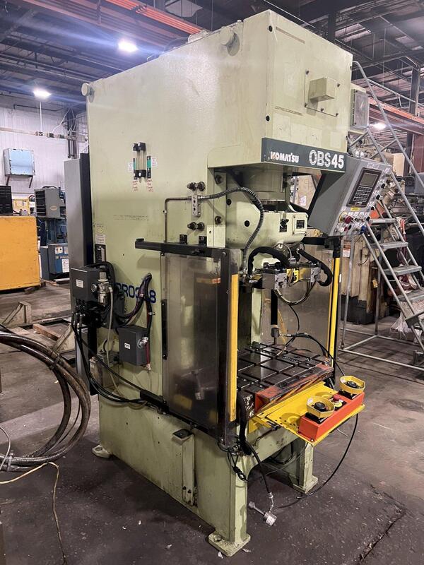 88 Ton, Komatsu #0BS-80-3, single crank gap frame press, 5.12" stroke, 13.78" Shut Height, 3.15" adj., 37-75 - Image 3