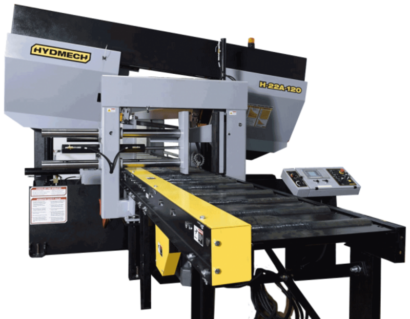 20" x 22" Hyd-Mech #H-22A-120, automatic horizontal bandsaw, 2" x 22' 6" blade, 40-300 SFM, 10 HP, 120" - Image 1