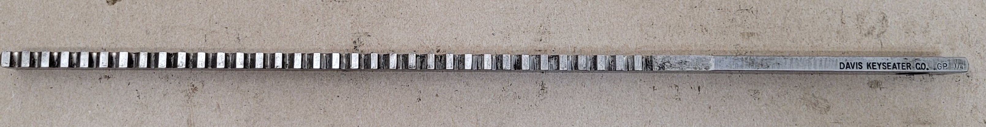 1/4" x 16" Davis, keyseater broach - Image 3