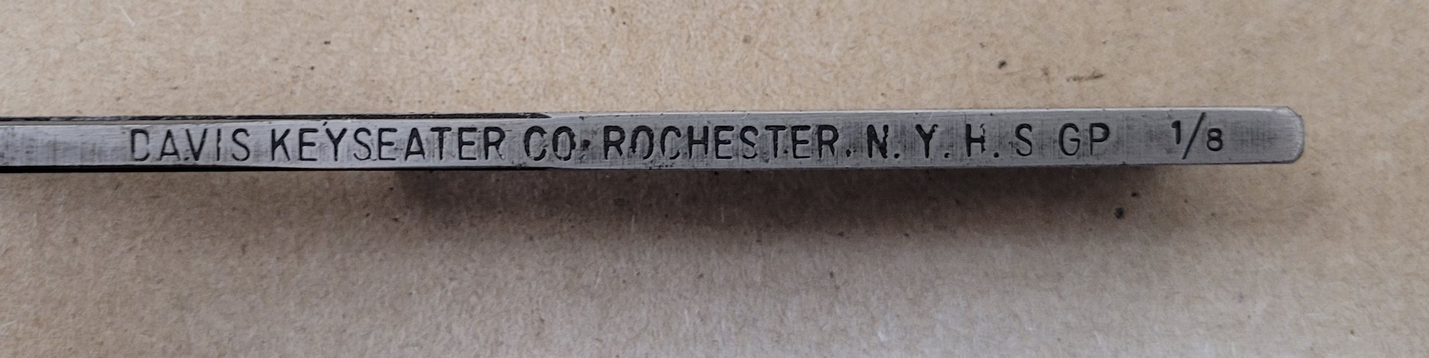 1/8" x 16" Davis, keyseater broach - Image 3