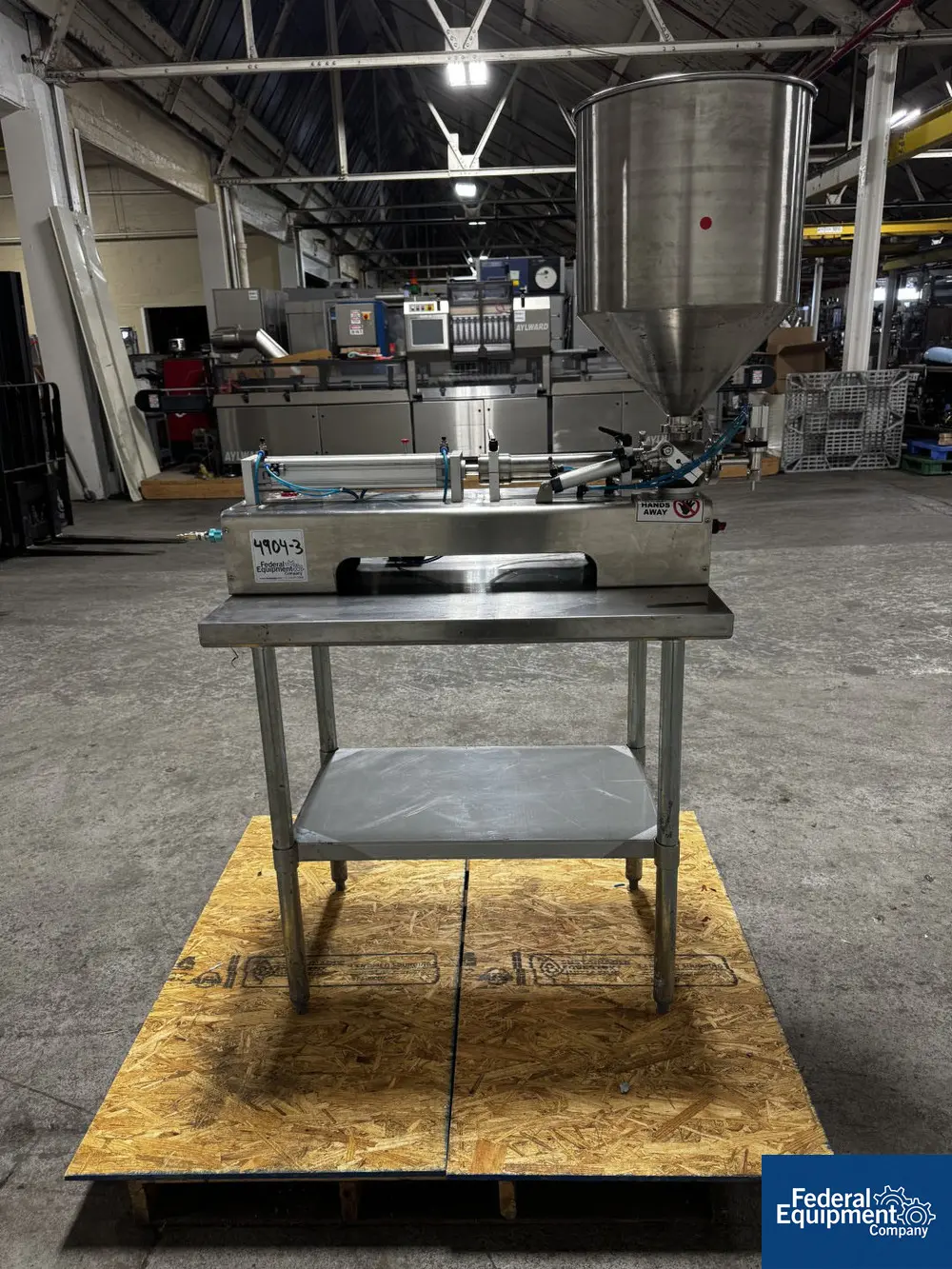 Jda Packaging Equipment #PF200, Semi-Automatic Piston Filler, sngl head, Stainless Steel, 100 SPM, hopper - Image 4
