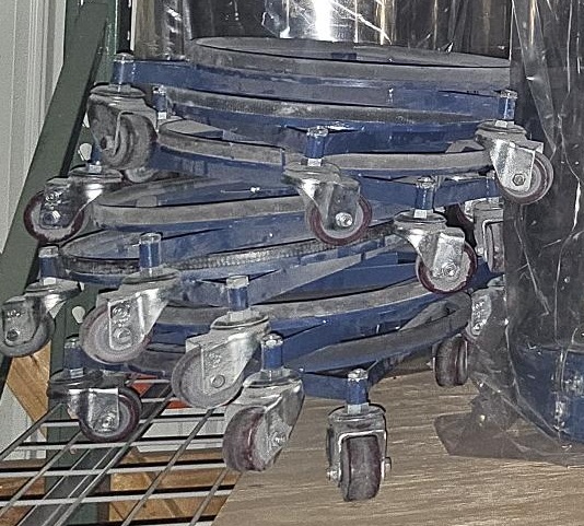 Nordson, dollies, 3 wheel, LOT of 12 - Image 1