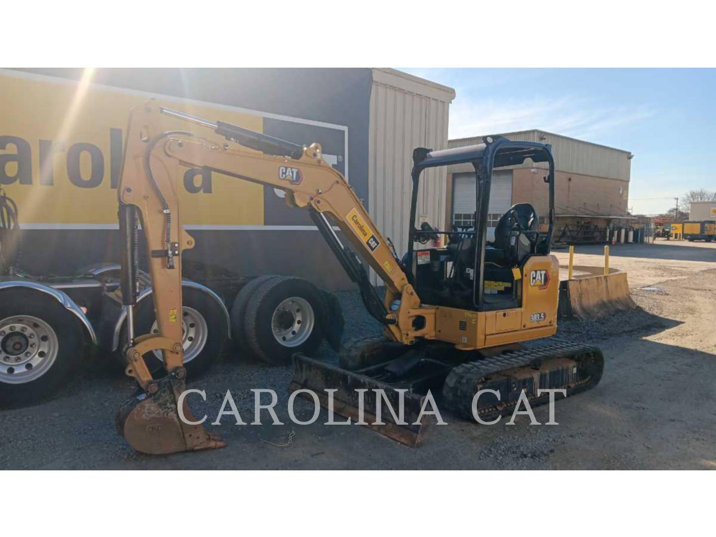 Cat 303.5 CR, Mini Excavator, 600 hours, S/N: RE903352, 2023 - Image 1
