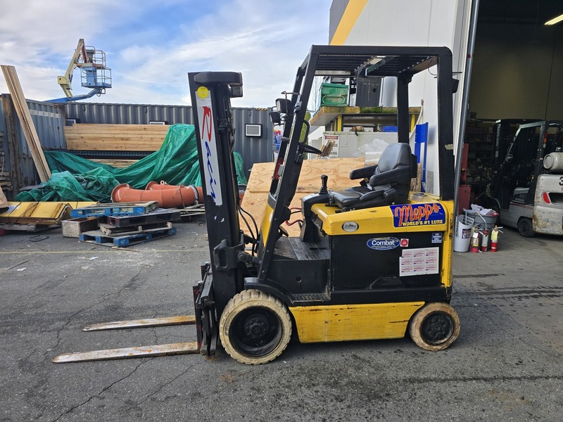5000 lb. Hyster #E50XM-33, Electric Forklift, 189" max. lift height, 48 Volt, 1998 - Image 4