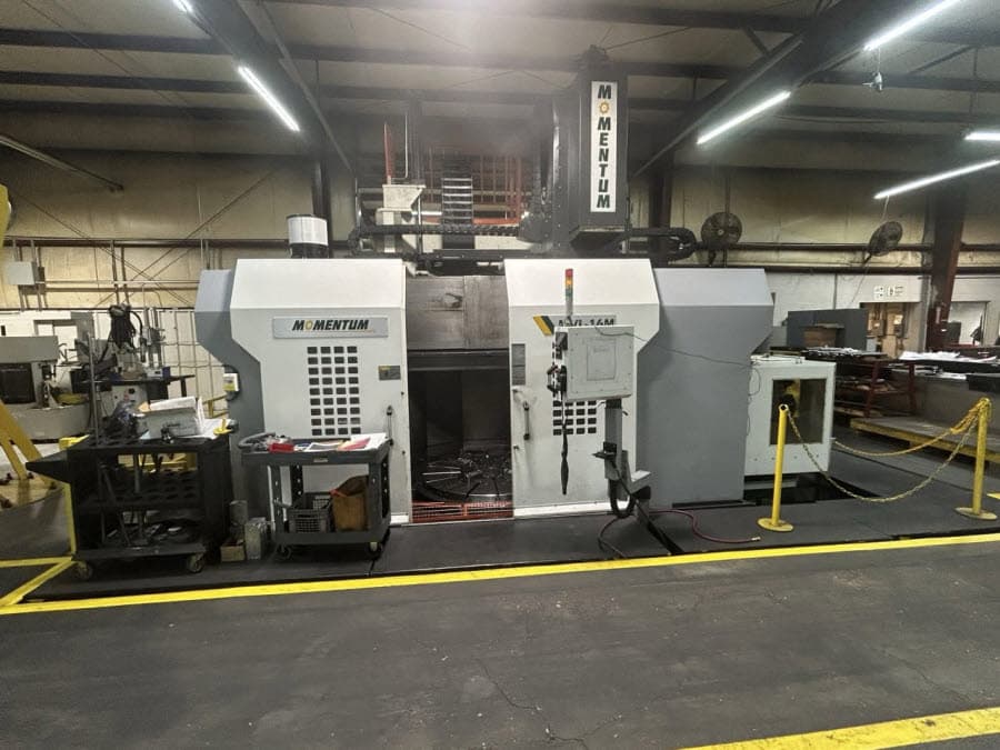 78.7" Momentum #MVL-16M, vertical turret lathe, Fanuc 0iTF, 63.18" turn height, 62.99" table diameter, thru - Image 1