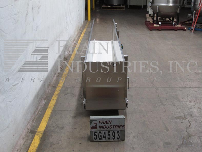24" wide x 15' long, Kamflex #810, Stainless Steel live bottom accumulation trough, .75 HP drive, 30" high - Image 4
