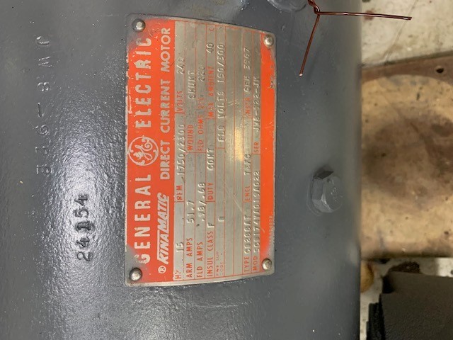 15 HP 1750/2300 RPM General Electric, Frame CD288AT, TEFC, 240 VA (2 available) - Image 1