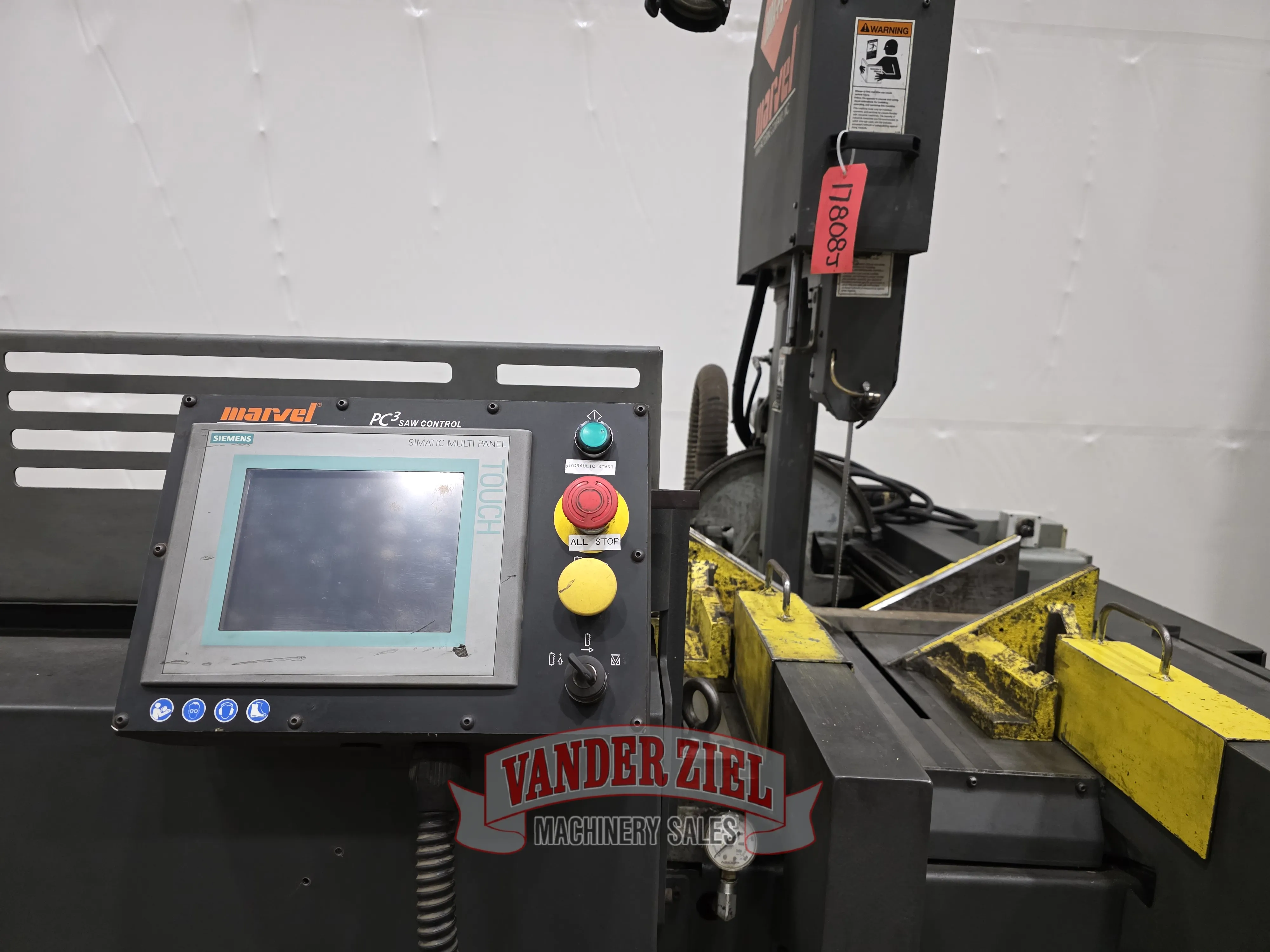 15" x 20" Marvel #E380PC3, Vertical Tilt Frame Saw, 460 Volt, 3PH, 2012 - Image 7