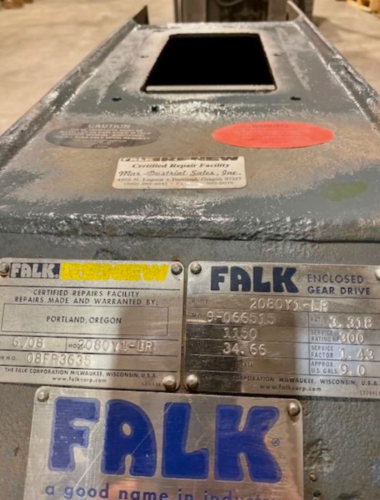 300 HP @ 1150 RPM, Falk #2080Y1-LR, 3.13 ratio, rebuilt - Image 3