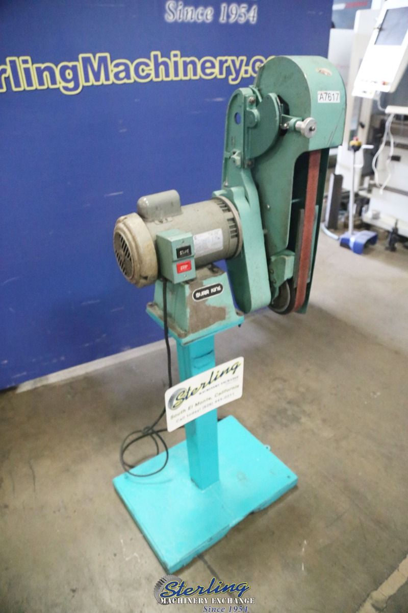 2.5" x 60" Burr King #960-250, belt sander, 1.5 HP, stand - Image 2