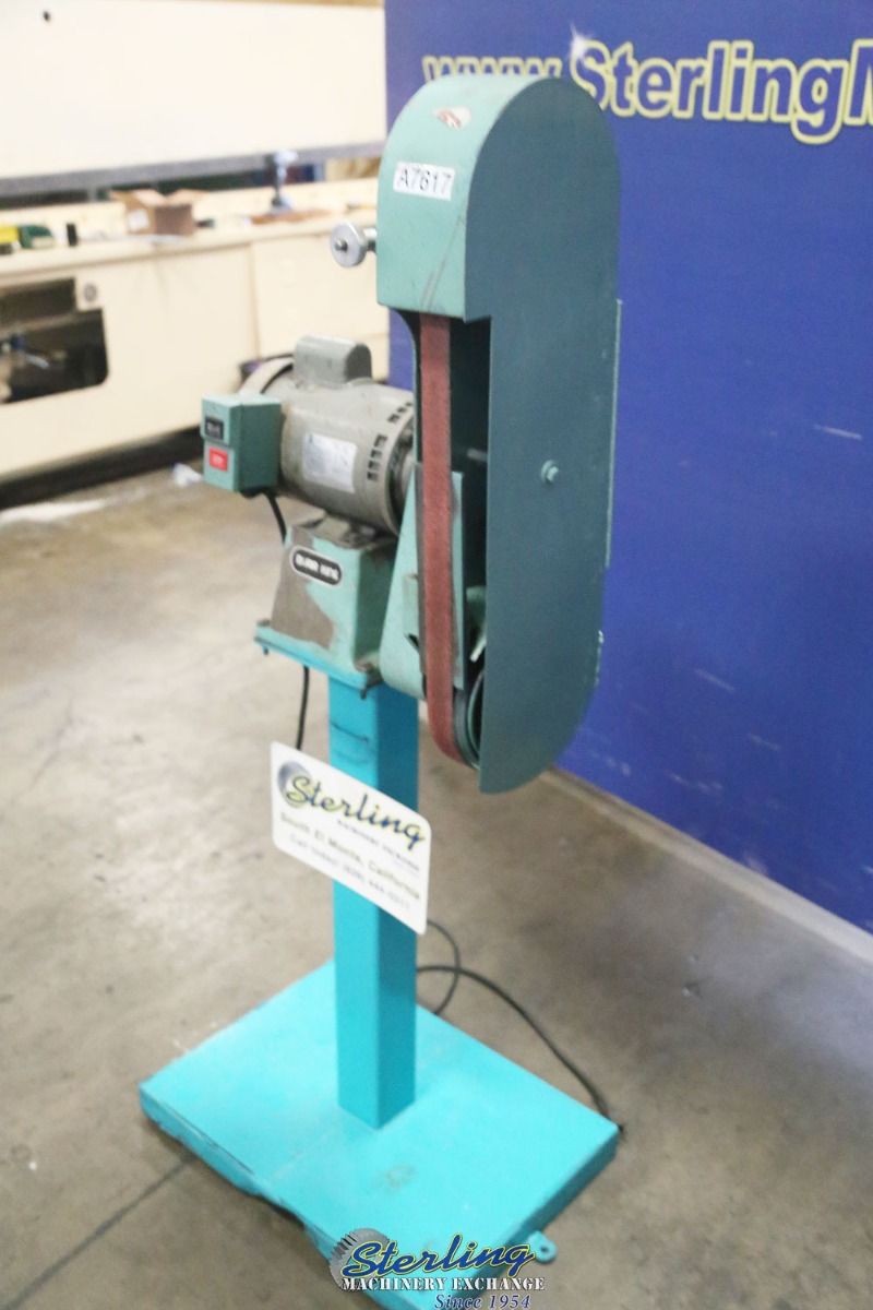 2.5" x 60" Burr King #960-250, belt sander, 1.5 HP, stand - Image 5