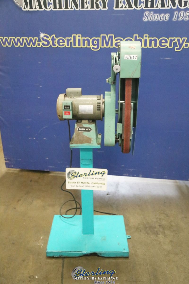2.5" x 60" Burr King #960-250, belt sander, 1.5 HP, stand - Image 7