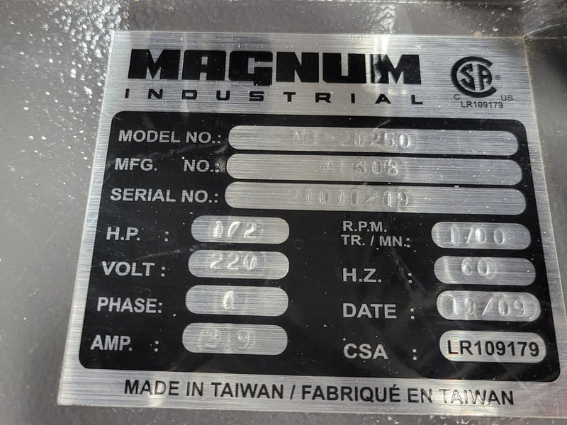 Magnum #MI-41200, Heavy-Duty Spindle Shaper, 1-1/4" spindle diameter, 30" x 40" x 3-5/16" table, 3" travel - Image 2