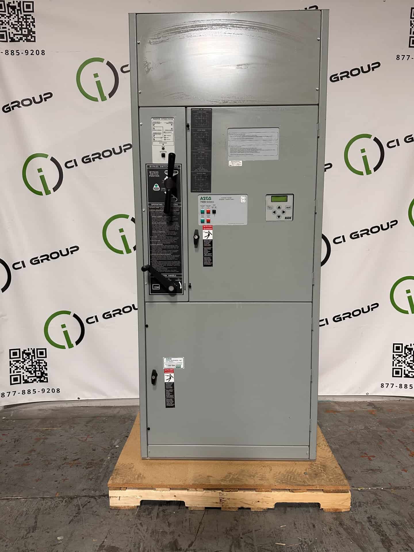 600 Amp. ASCO #7000-Series, Automatic Transfer Switch, 480 Volts, ISO Bypass - Image 1
