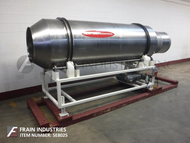 Stainless Steel, continuous, cylindrical drum for coating, 36" ID x 102" L coating chamber, (4) 1" H baffles - Image 5