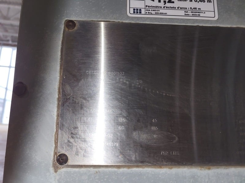 45 KVA 600 Primary, 208Y/120 Secondary, Delta CETC0045S001533, Dry Type Distribution Transformer, Nema 3R - Image 2